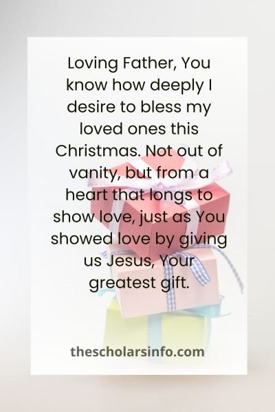 Bible-Based Prayers For Financial Needs and Christmas Gifts