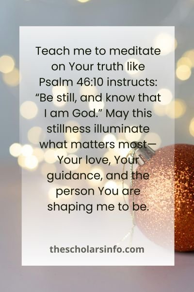 Prayers for December Illumination With God’s Presence