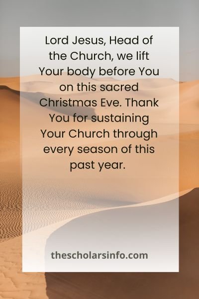 christmas eve prayers of intercession for new year