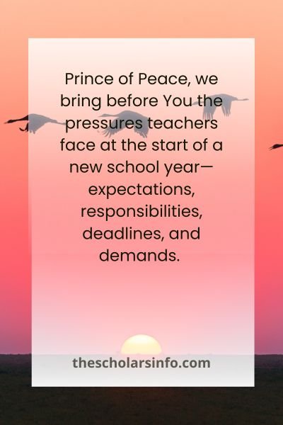 Prayers for Teachers New School Year With Bible Verses