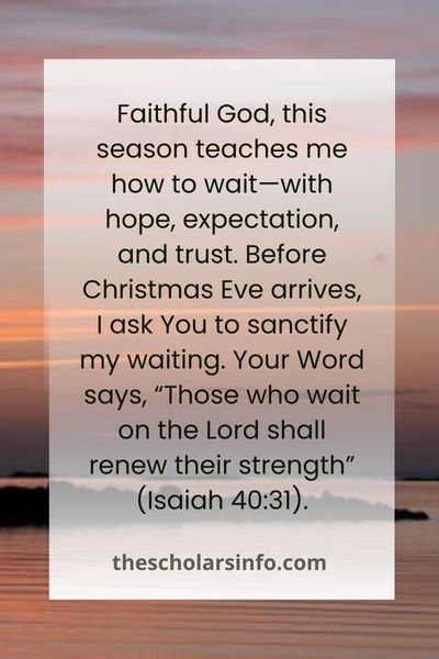 Prayer For Peace And Joy Before Christmas Eve