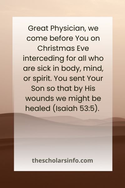 christmas eve prayers of intercession for new year