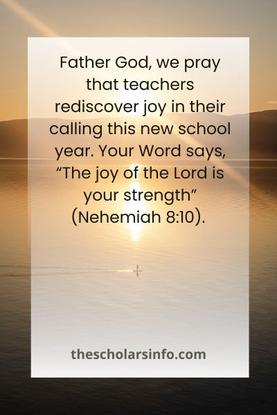 Prayers for Teachers New School Year With Bible Verses