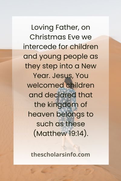 christmas eve prayers of intercession for new year