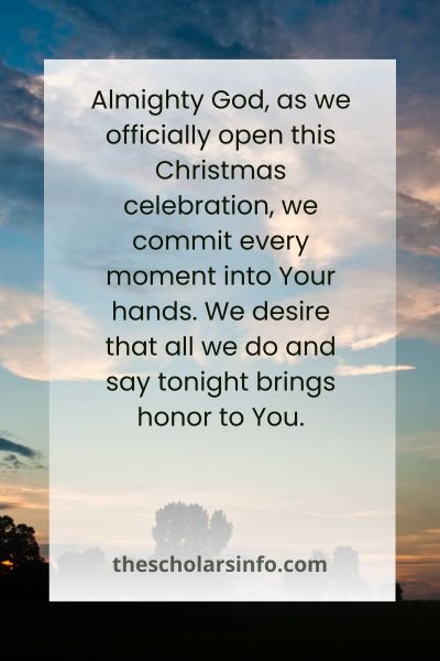 Christ-Centered Opening Prayers for Christmas Party Events