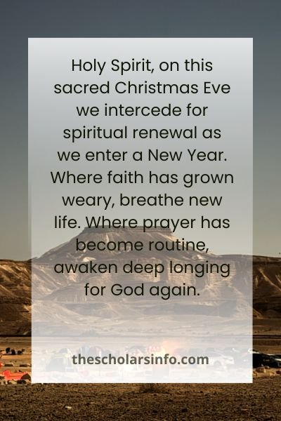christmas eve prayers of intercession for new year