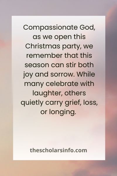 Christ-Centered Opening Prayers for Christmas Party Events