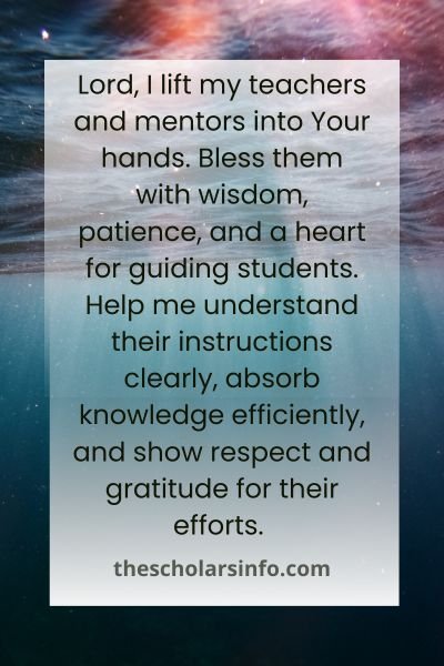 Prayer For New School Year For Students​