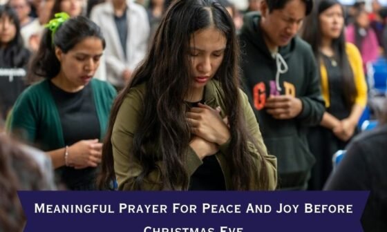 Prayer For Peace And Joy Before Christmas Eve