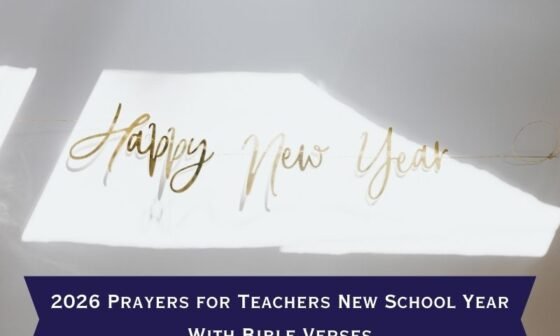 Prayers for Teachers New School Year