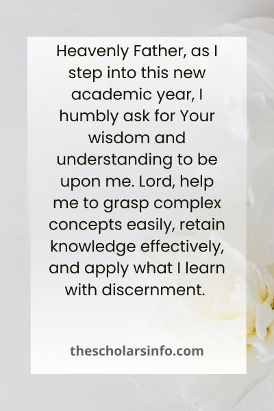 Prayer for New Academic Year
