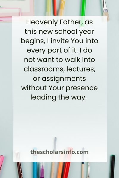 Prayers for a New School Year
