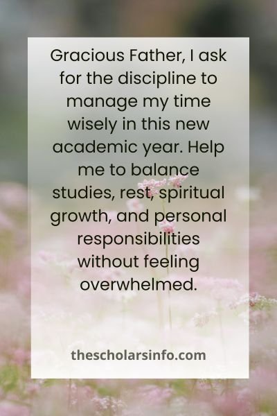 Prayer for New Academic Year